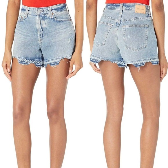 ADRIANO GOLDSCHMIED ALEXXIS HIGH RISE WEDGIE SHORTS NWT WOMEN'S SIZE 29 - Picture 1 of 16